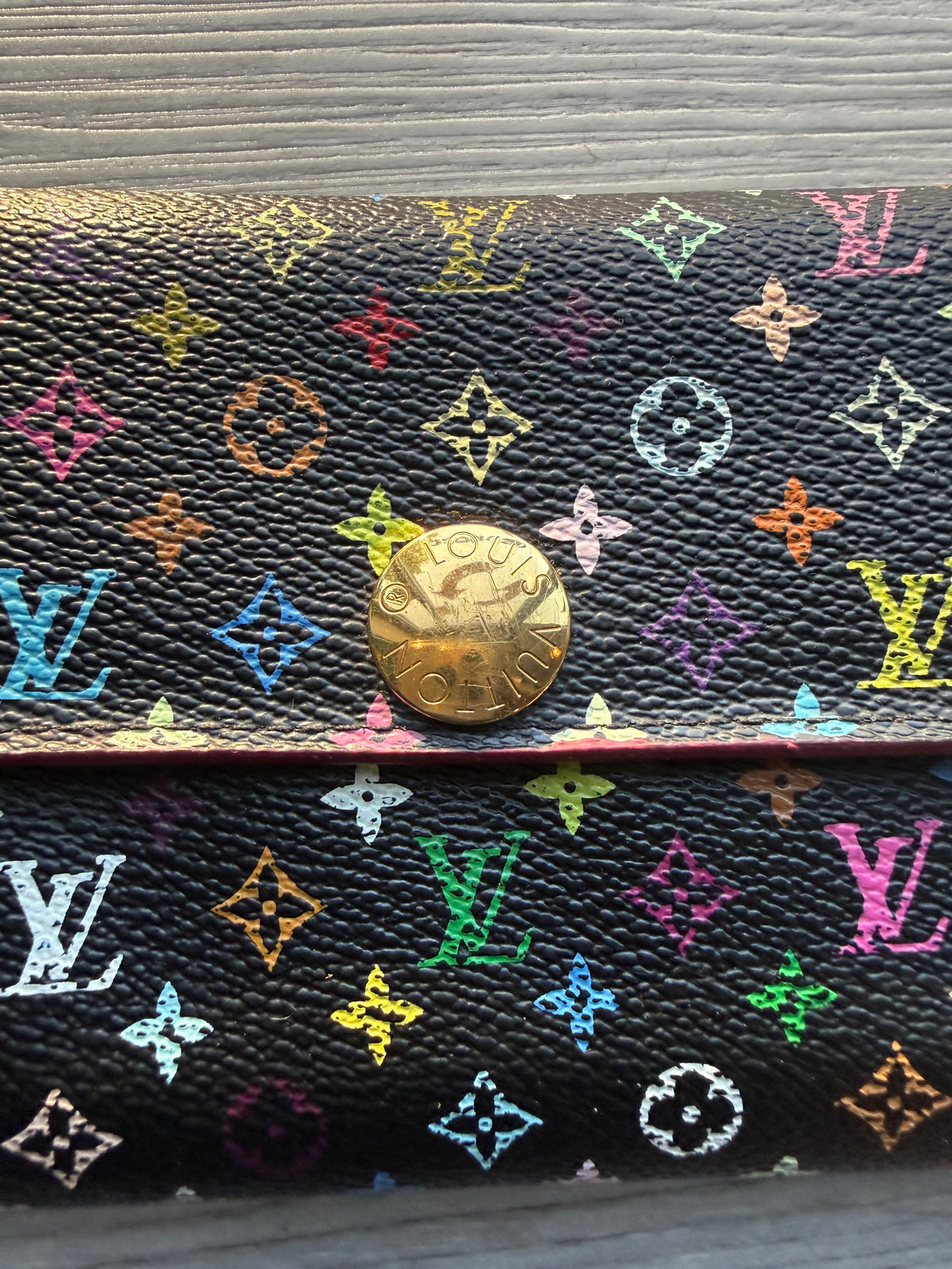 Louis Vuitton monogram multicolor Sarah long vintage wallet
