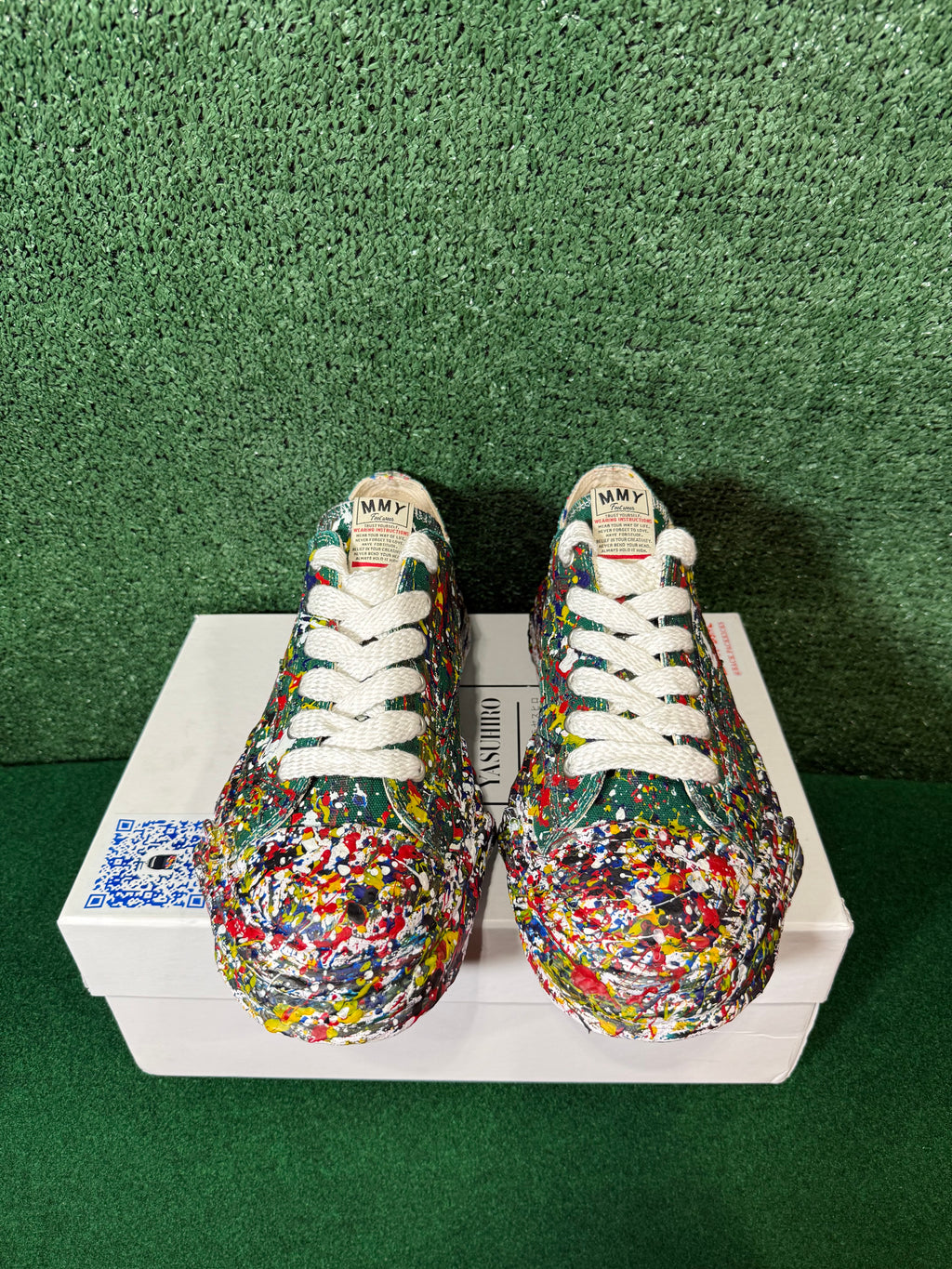 MAISON MIHARA YASUHIRO PETERSON 23 OG SOLE SPUTTERING PAINT CAN