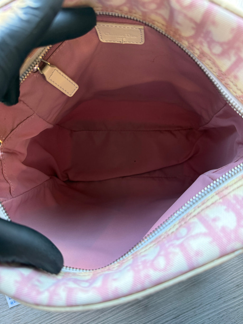 Christian Dior pink trotter/diorissimo no. 1 oblique crossbody bag ‘2004’