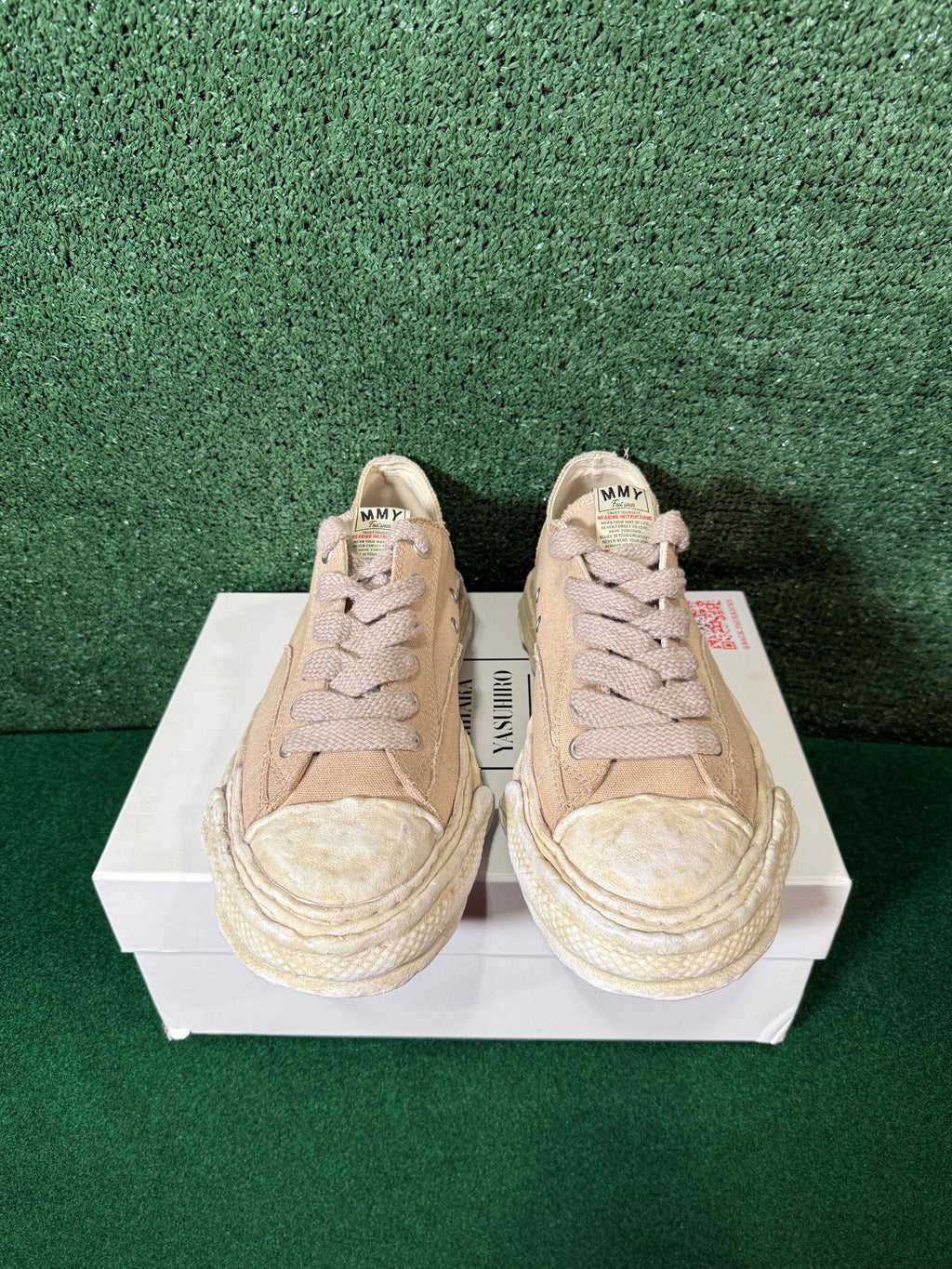 MAISON MIHARA YASUHIRO PETERSON LOW ‘GARMENT DYED - BROWN’