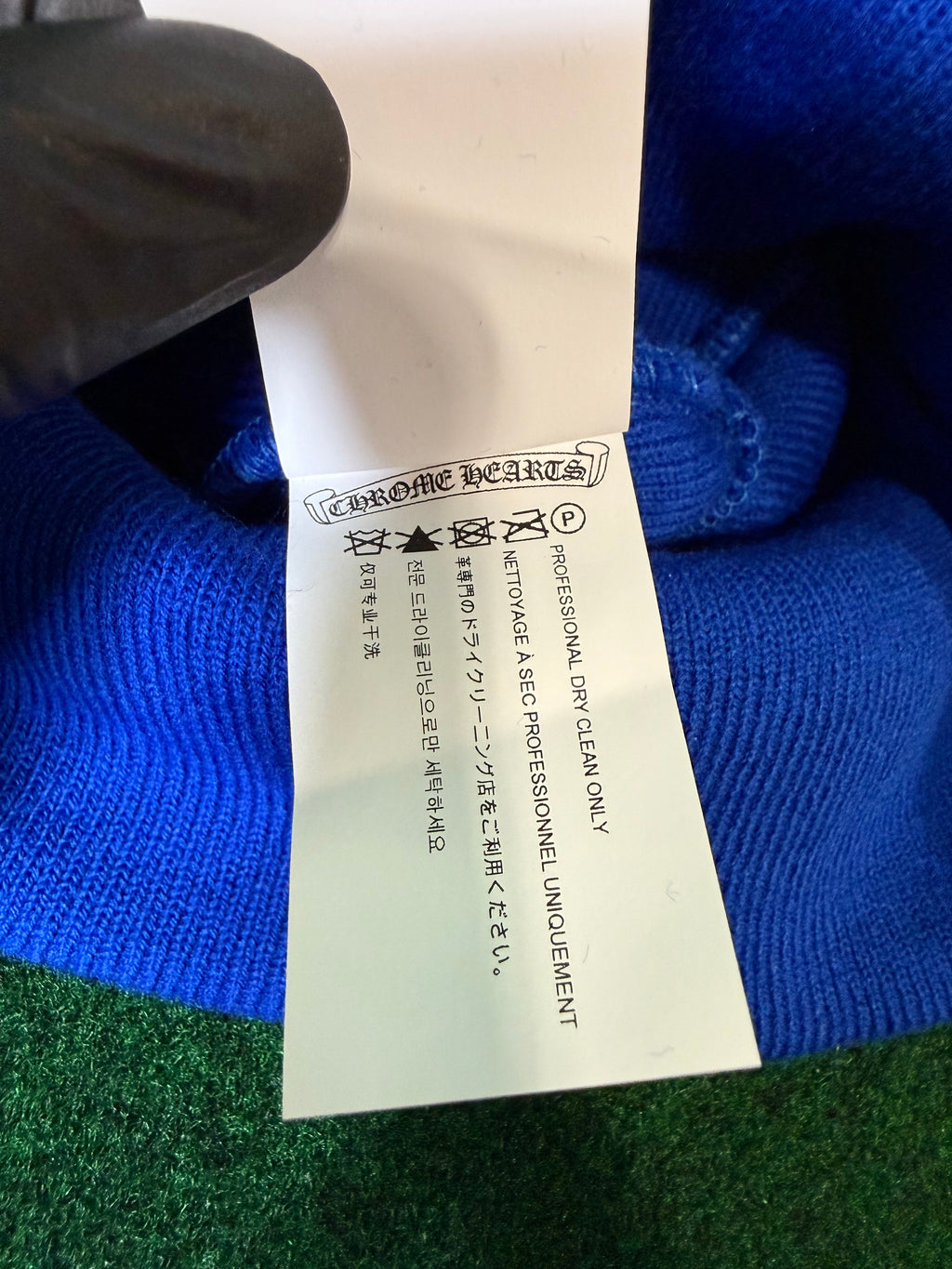 Chrome hearts watch beanie ‘blue’