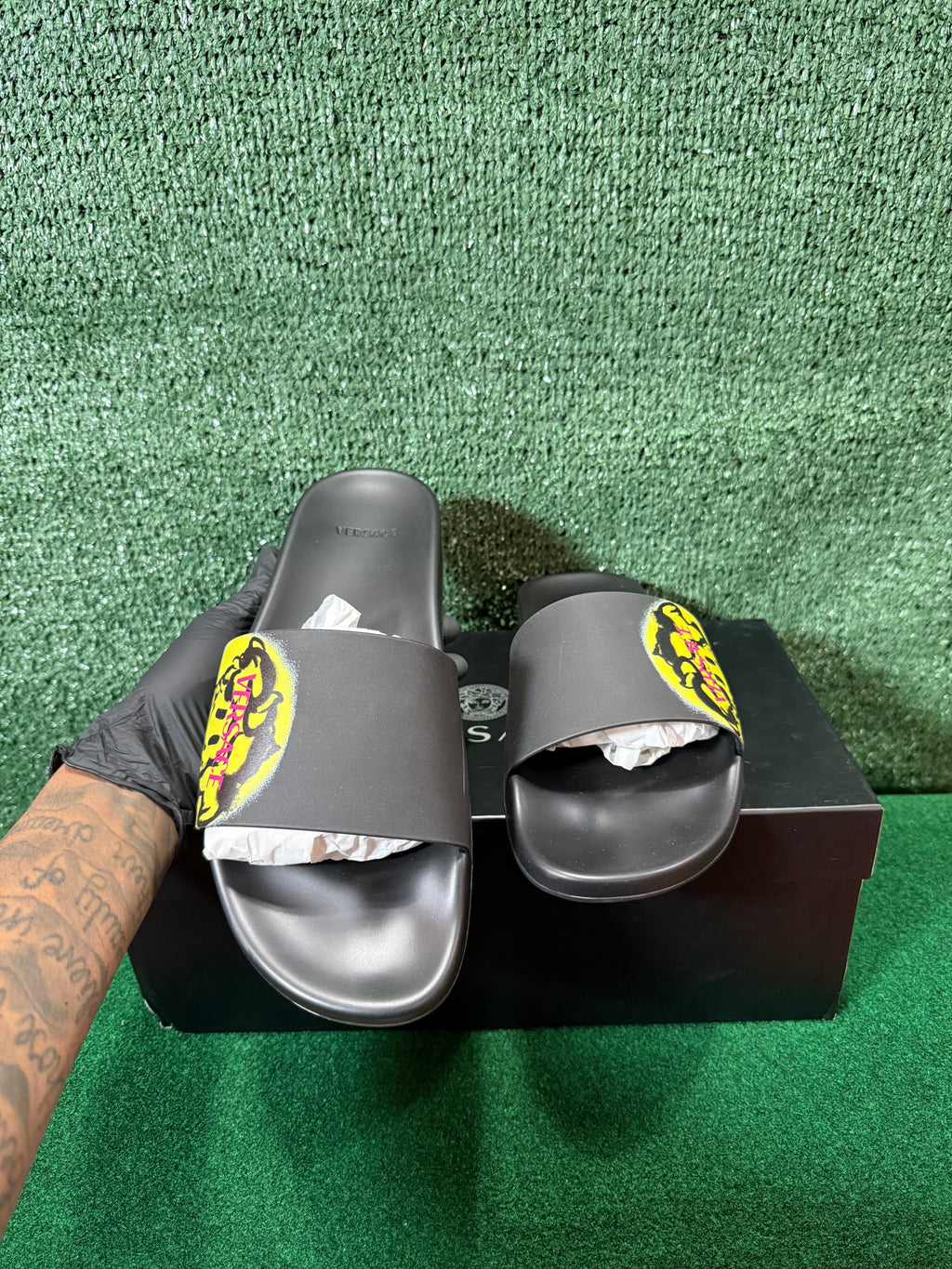 Versace Medusa Smile Slide ‘Black’