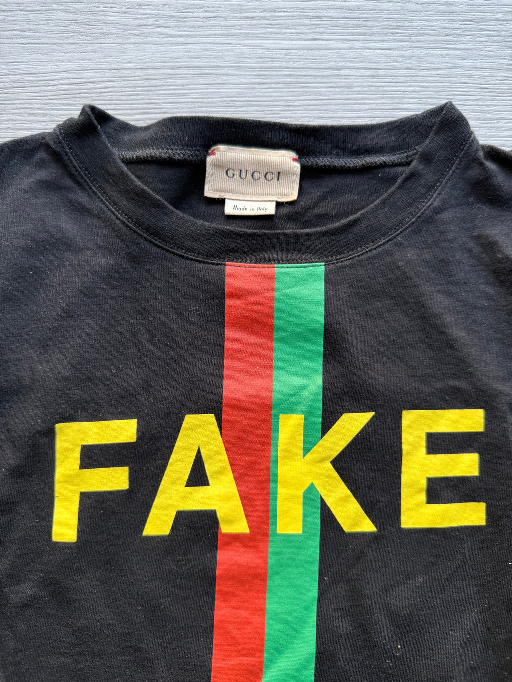Gucci fake/not print oversize tshirt/kids