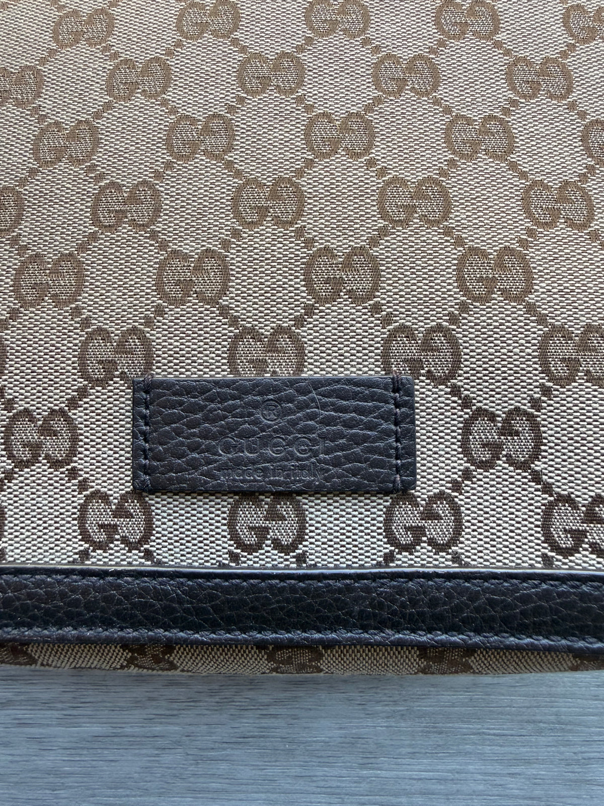 Gucci gg canvas messenger bag ‘tan’