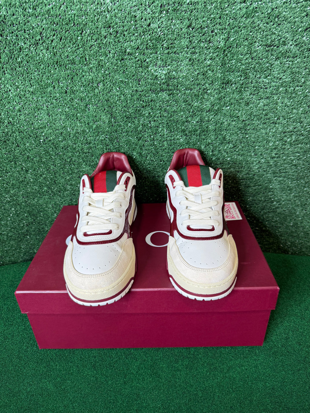 Gucci re-web sneaker ‘white rosso ancora’