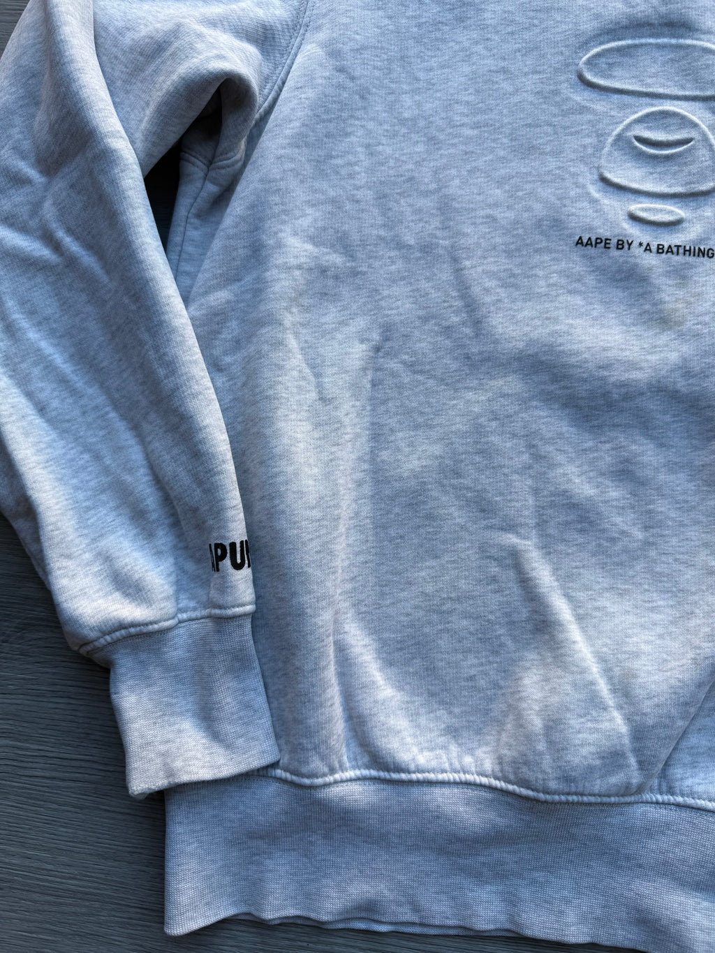 Aape a bathing ape crewneck grey sweatshirt