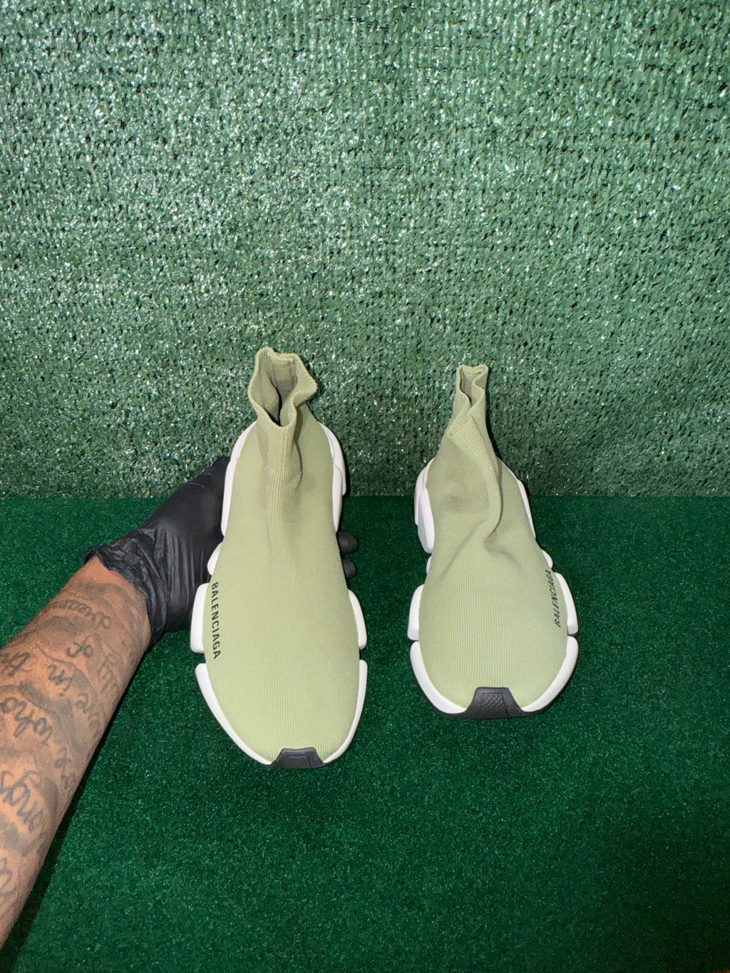 Balenciaga Speed 2.0 Recycled Knit Green