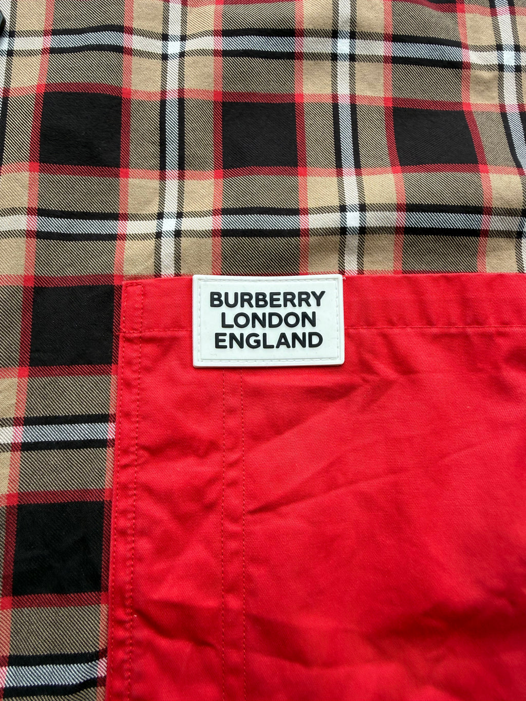 Burberry Plaid Print Jacket