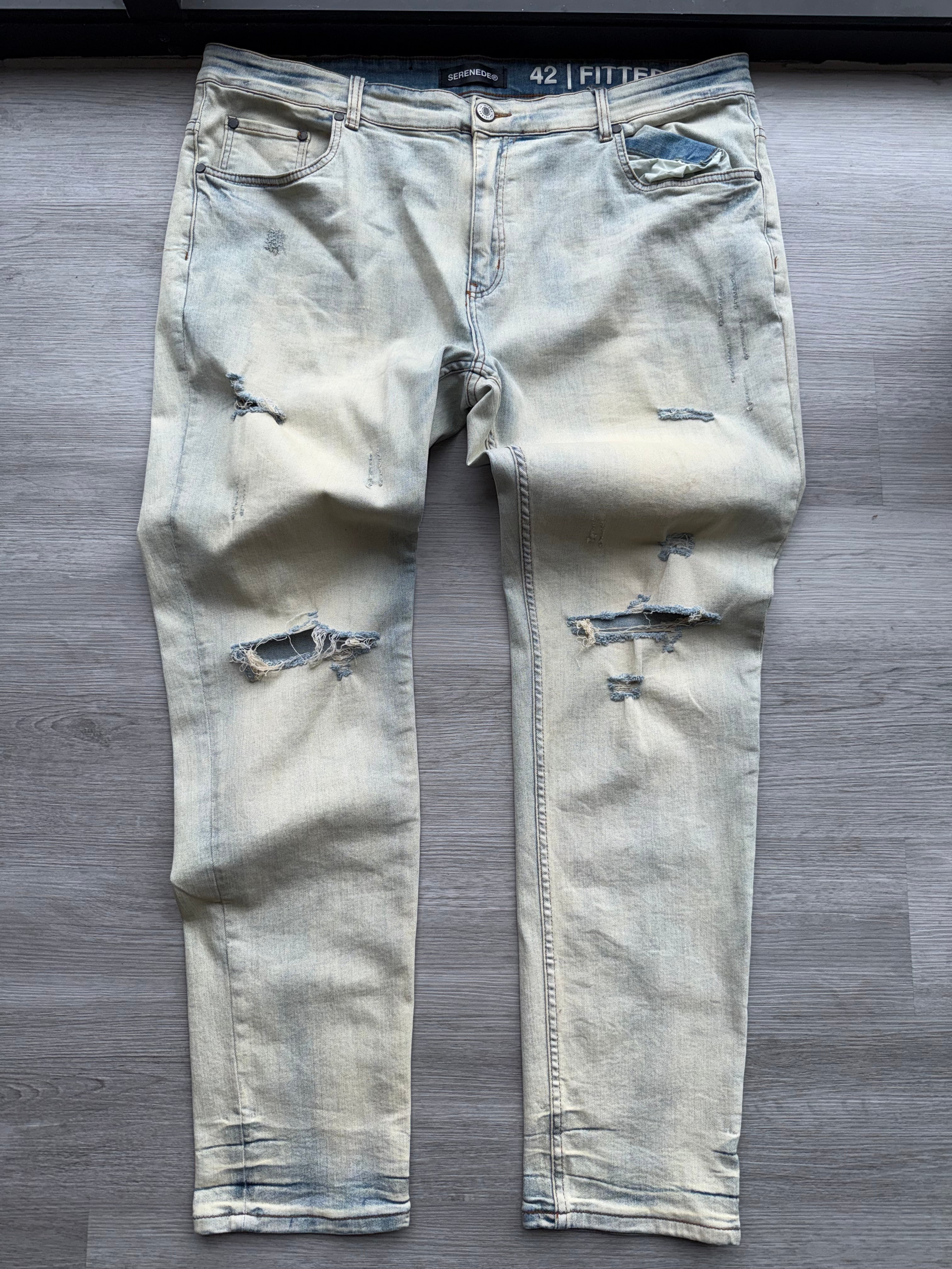 BLUE BLEACH SERENEDE JEANS