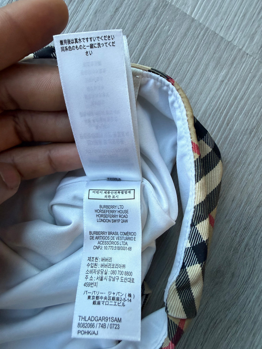 Burberry kids vintage check scoop-neck swimsuit