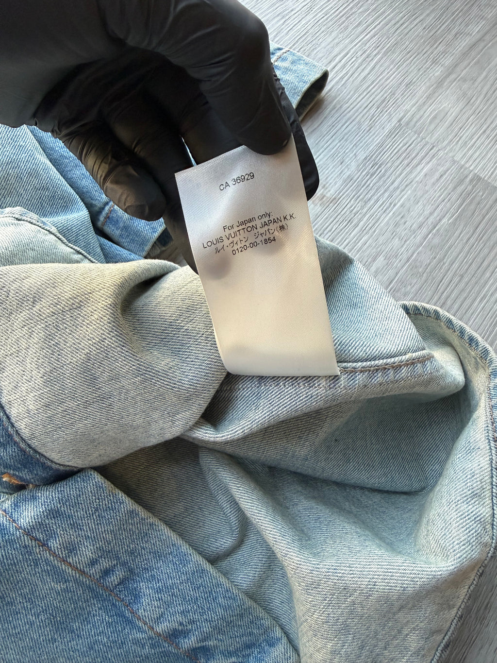 Louis Vuitton short-sleeve Jean jacket