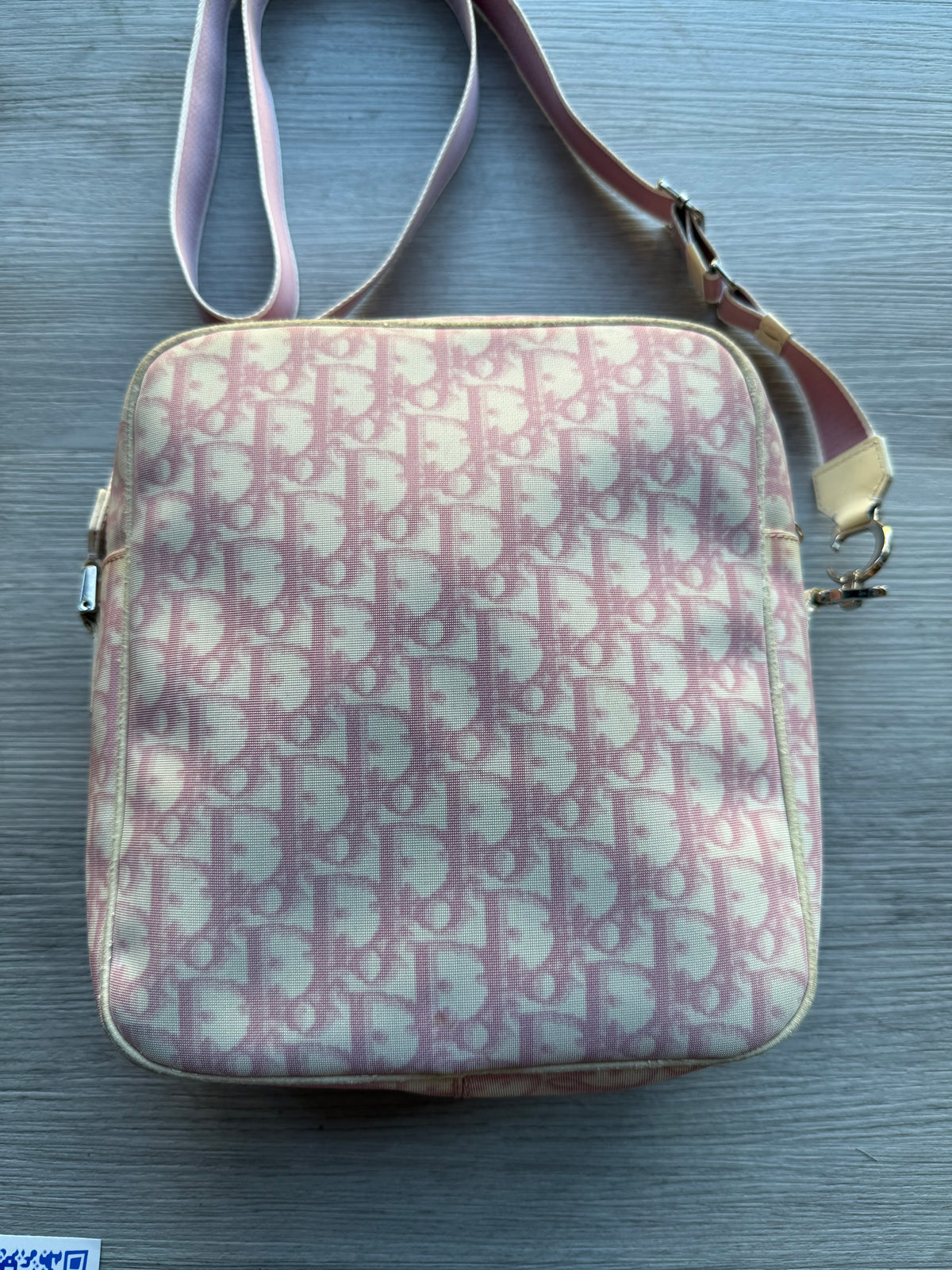 Christian Dior pink trotter/diorissimo no. 1 oblique crossbody bag ‘2004’