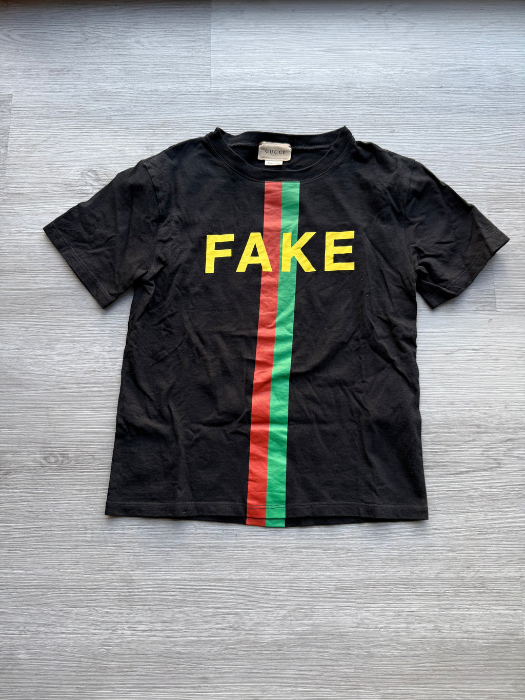 Gucci fake/not print oversize tshirt/kids