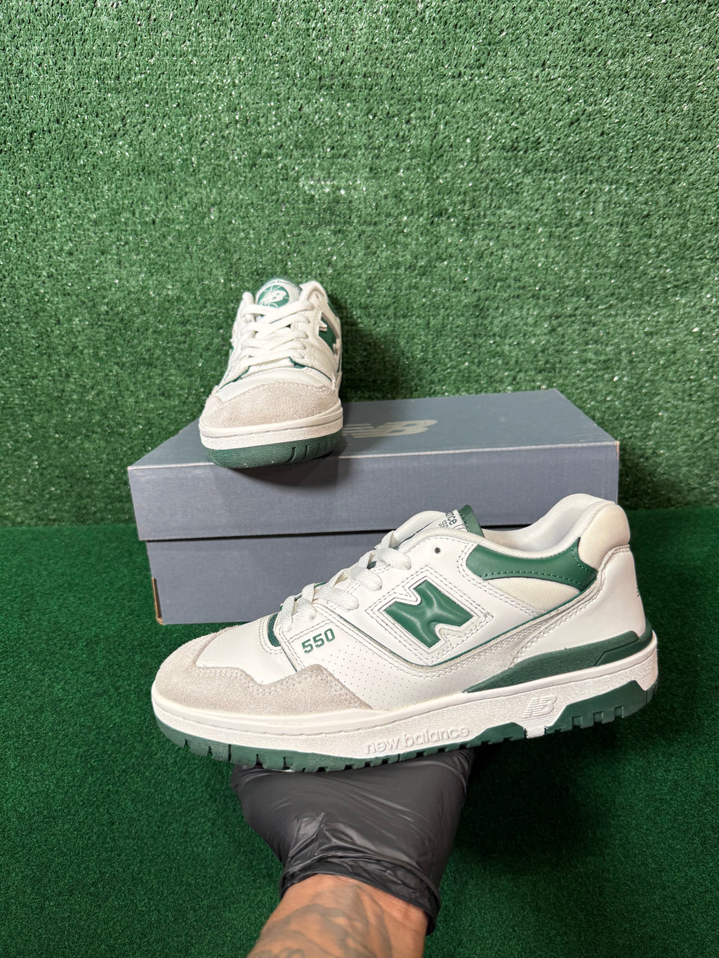 NEW BALANCE 550 AIME LEON DORE WHITE GREEN