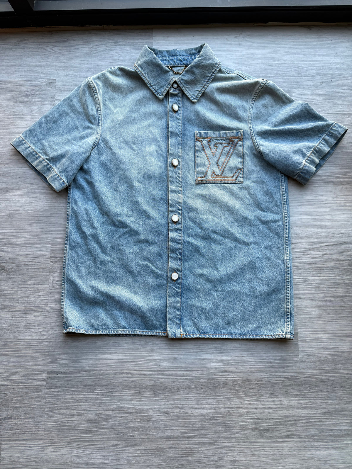 Louis Vuitton short-sleeve Jean jacket