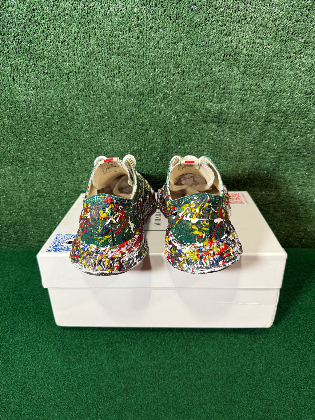 MAISON MIHARA YASUHIRO PETERSON 23 OG SOLE SPUTTERING PAINT CAN