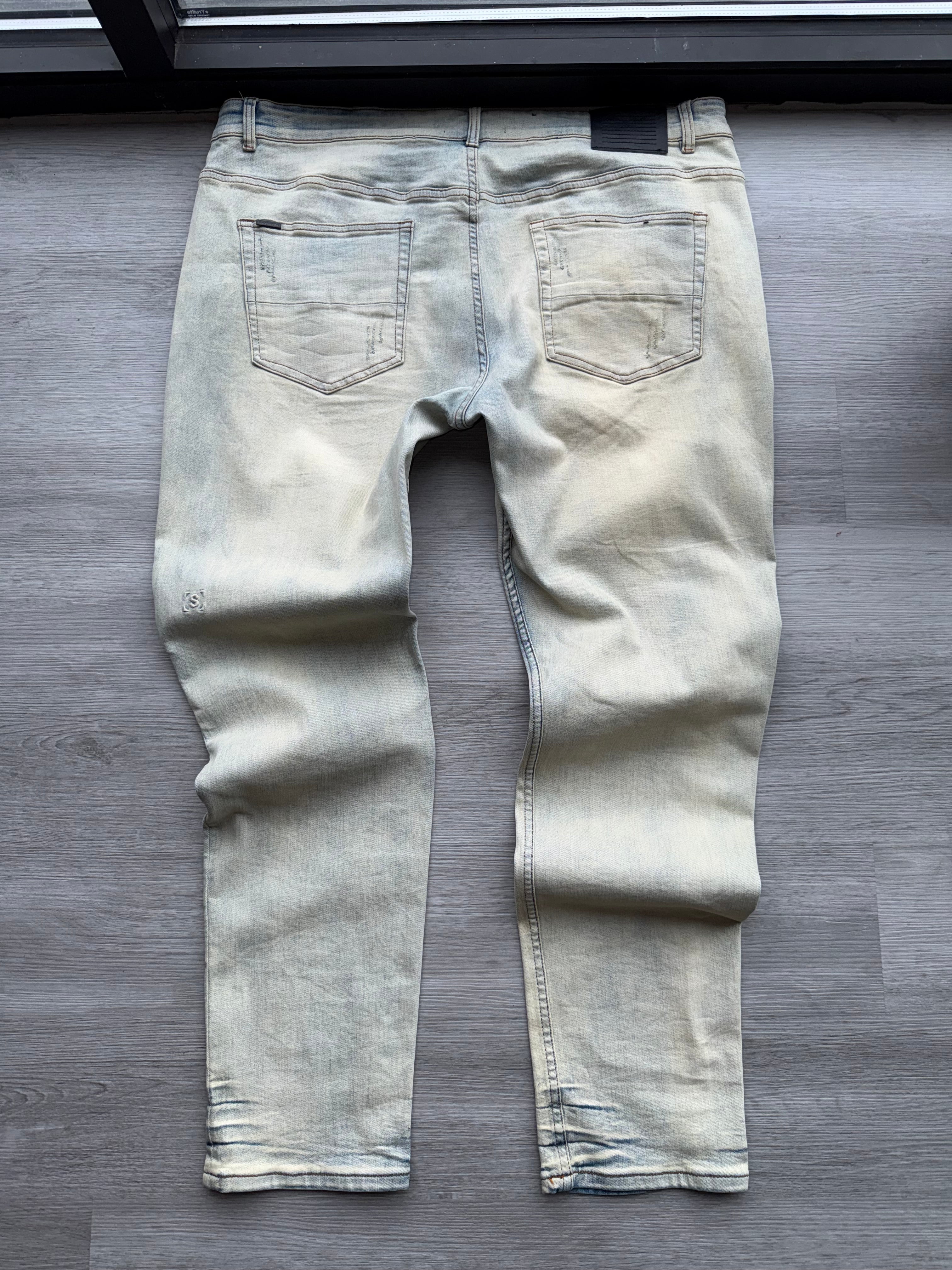 BLUE BLEACH SERENEDE JEANS