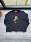 Rhude Black Bucking Horse Sweater