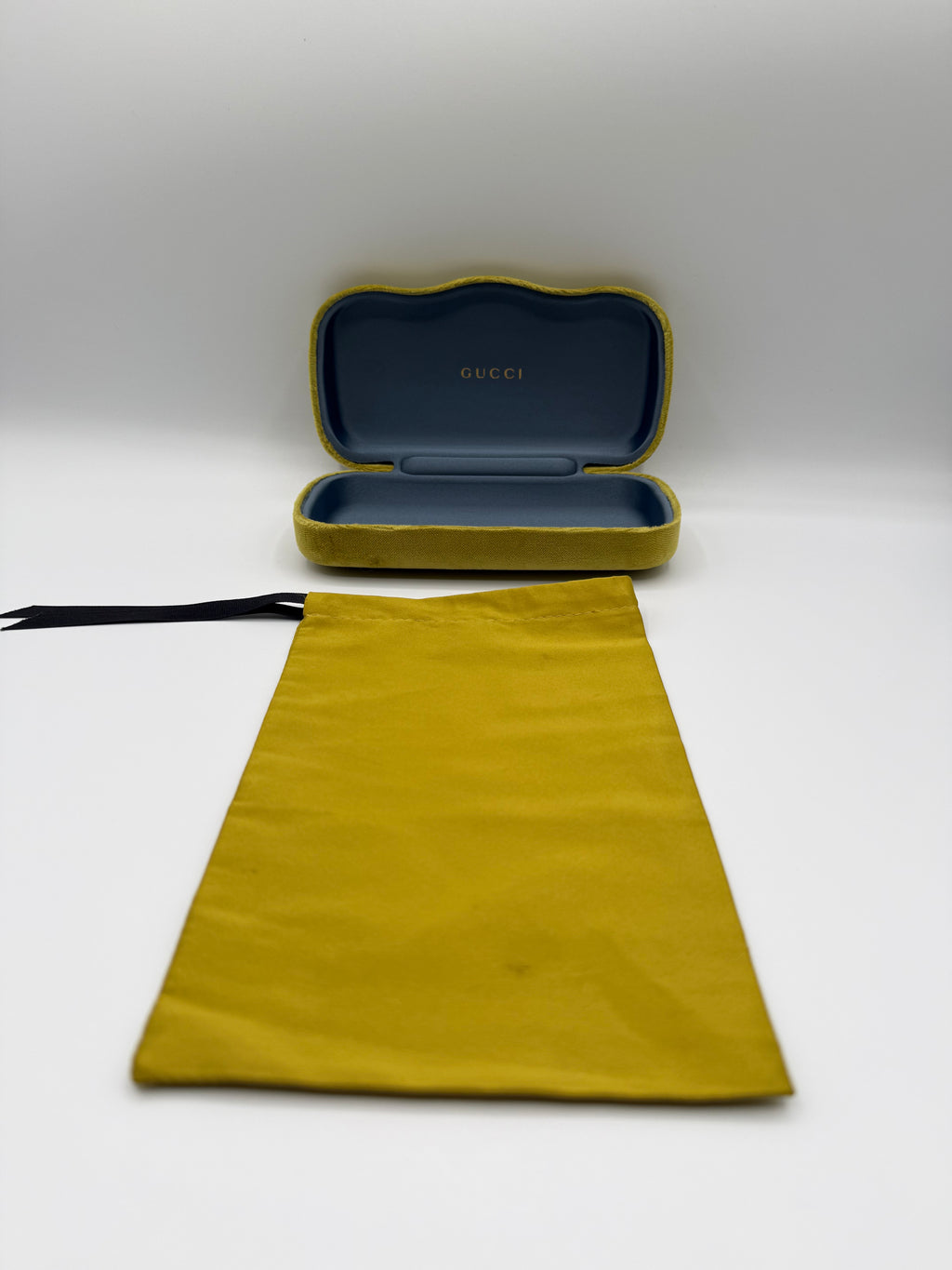 Gucci gold/green pilot sunglasses ￼