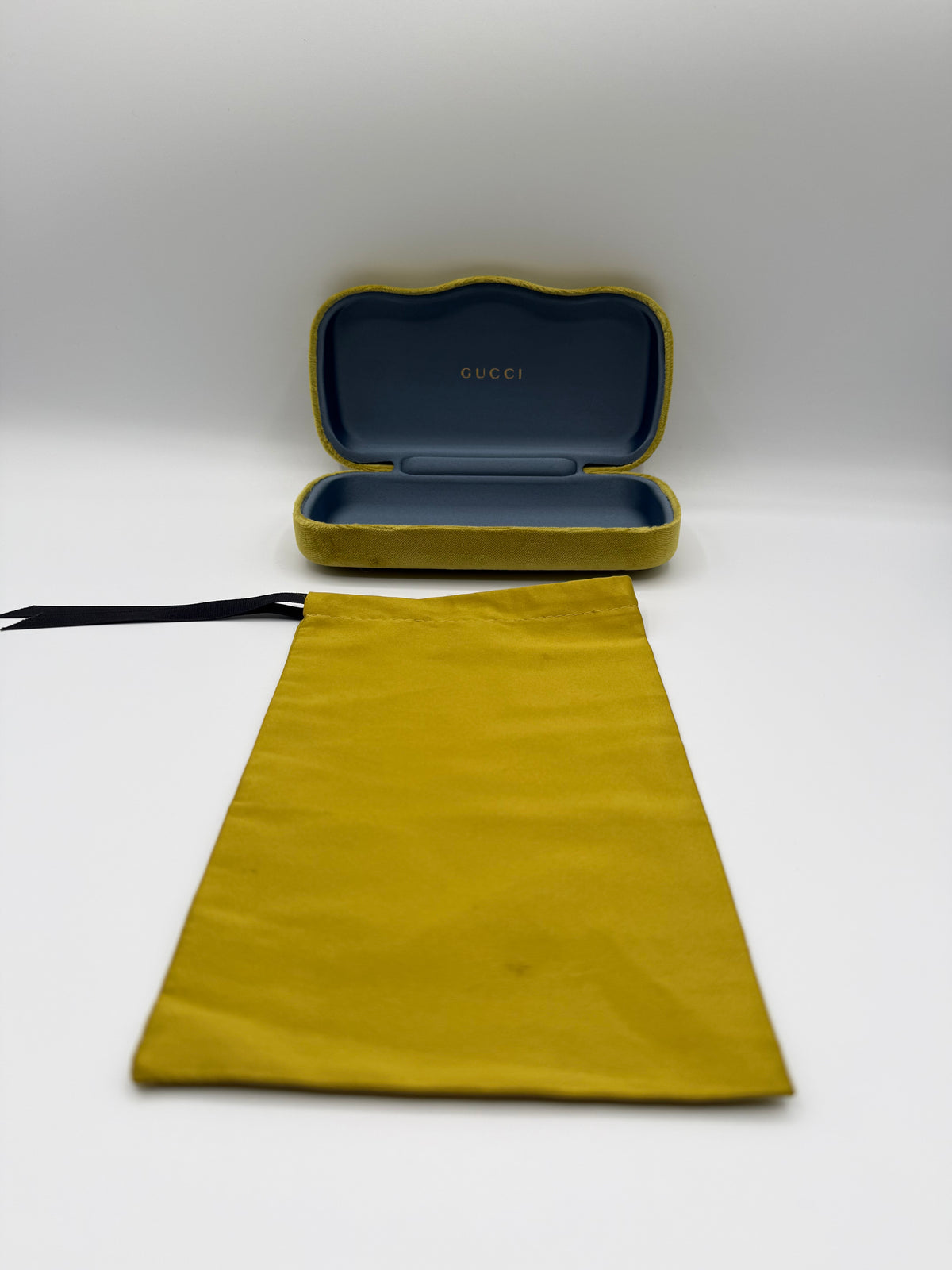 Gucci gold/green pilot sunglasses ￼