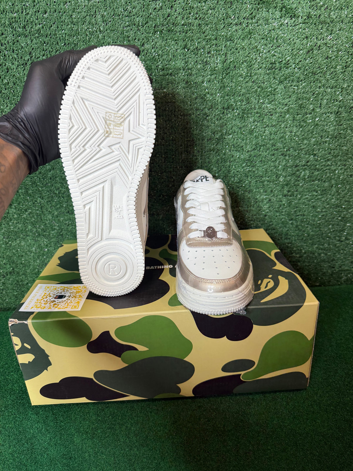 A bathing ape Bape sta #4 beige