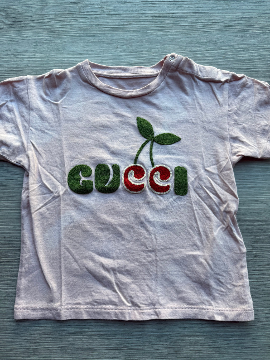 Gucci kids cherry logo cotton t-shirt