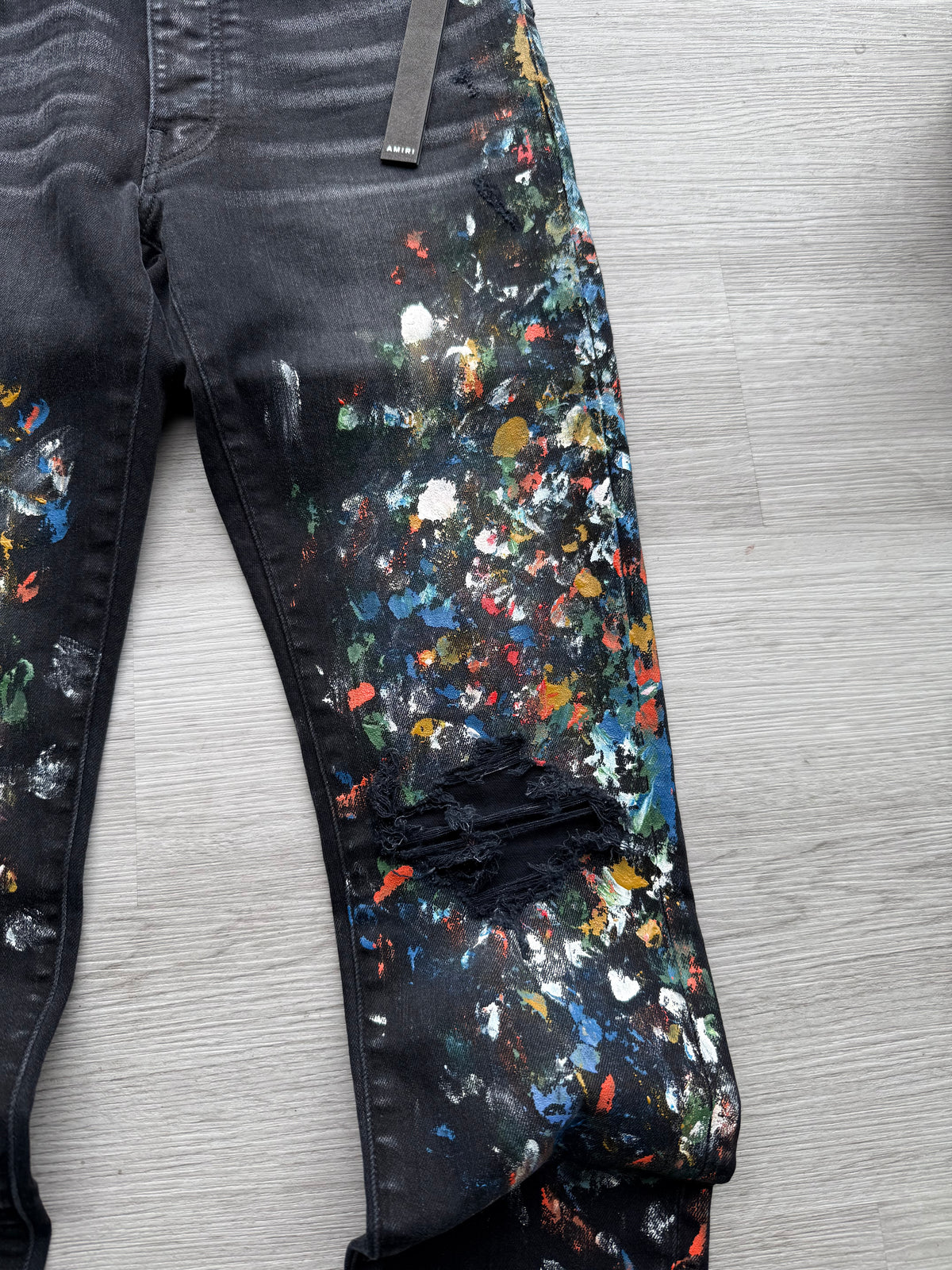 Amiri skinny painter jeans aged black