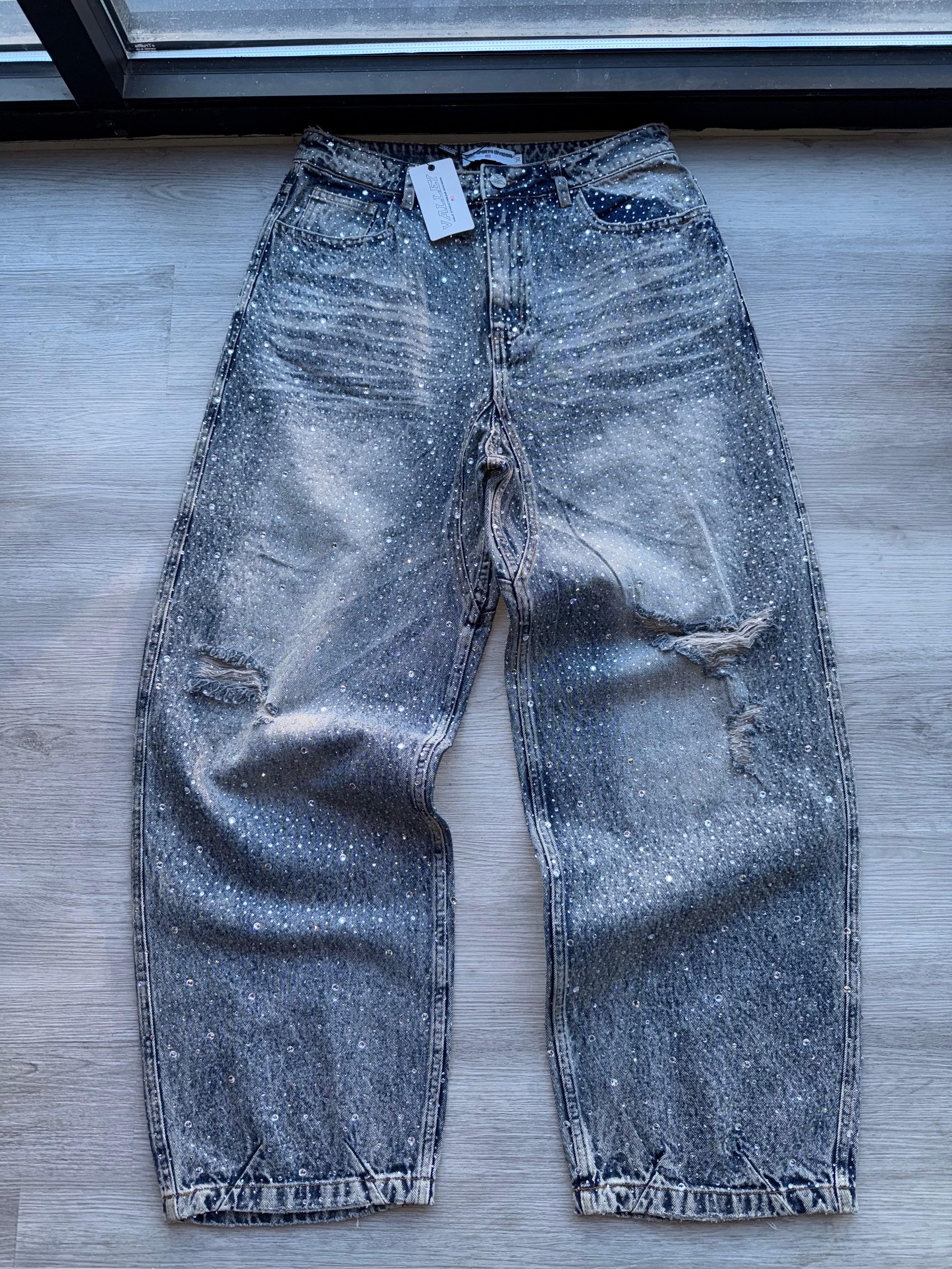 Rhinestone Valley Blue Jeans