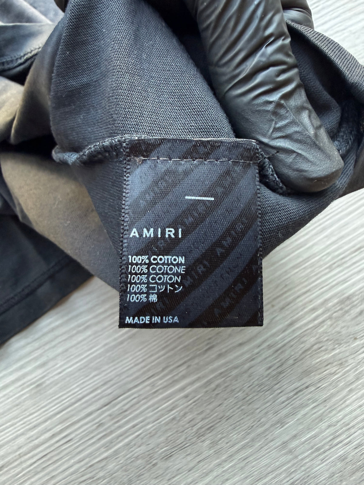 Amiri vintage collegiate tee ‘black’