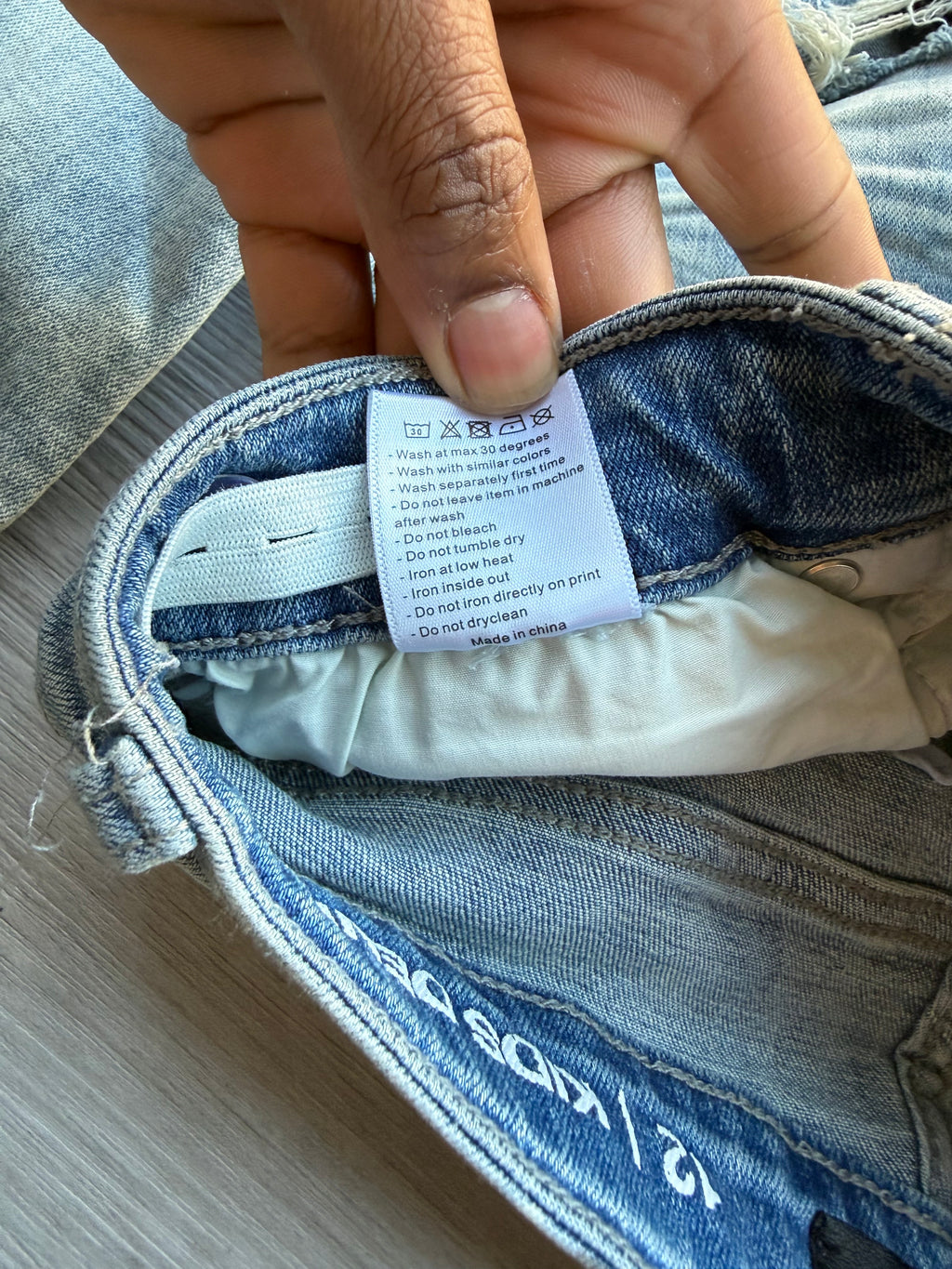 Ripped serenade kid blue jeans