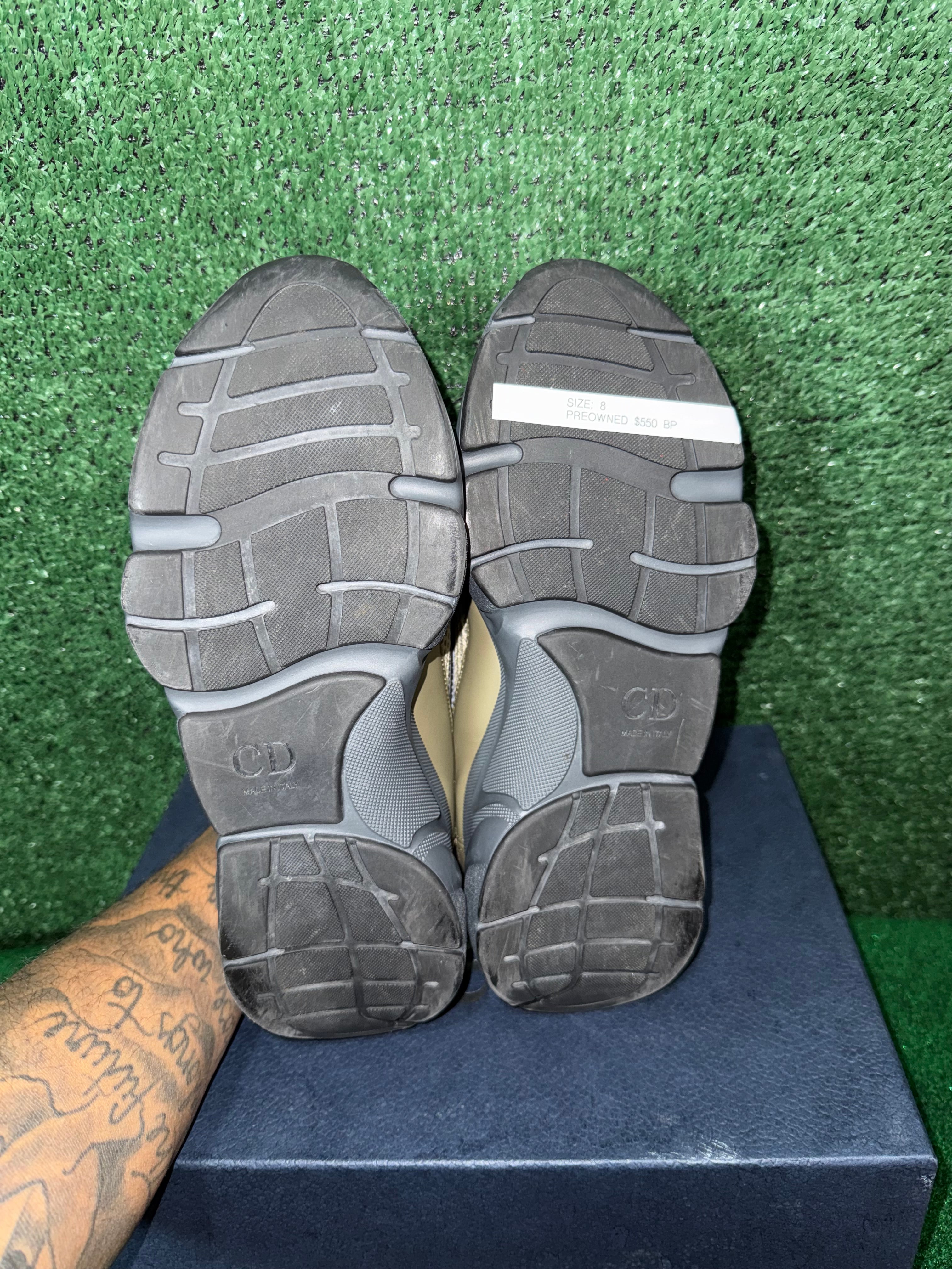 DIOR B22 KHAKI BLACK CALFSKIN