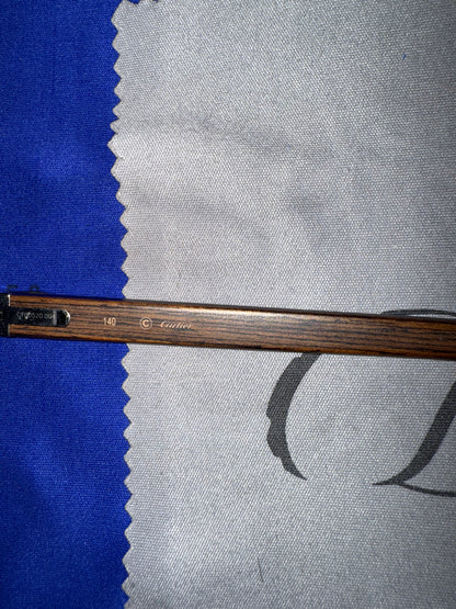 Cartier Silver C’s With Brown Wood Preowned