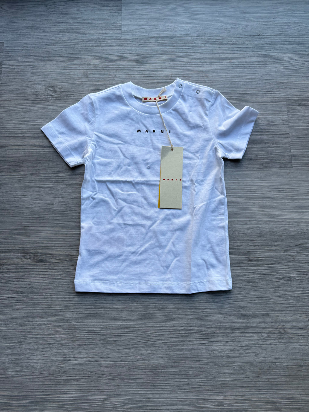 Marni kids logo-embroidered print cotton t-shirt
