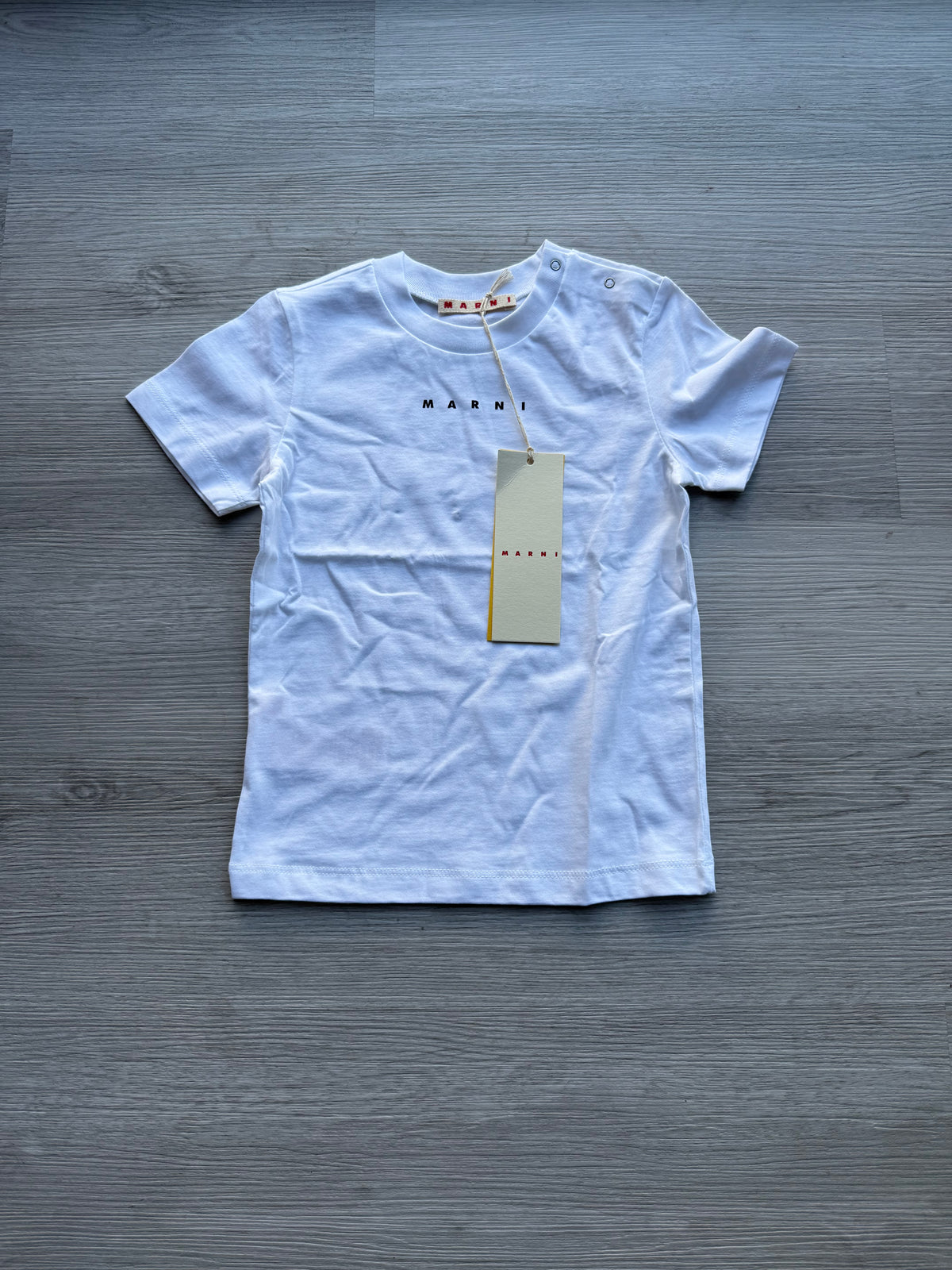 Marni kids logo-embroidered print cotton t-shirt