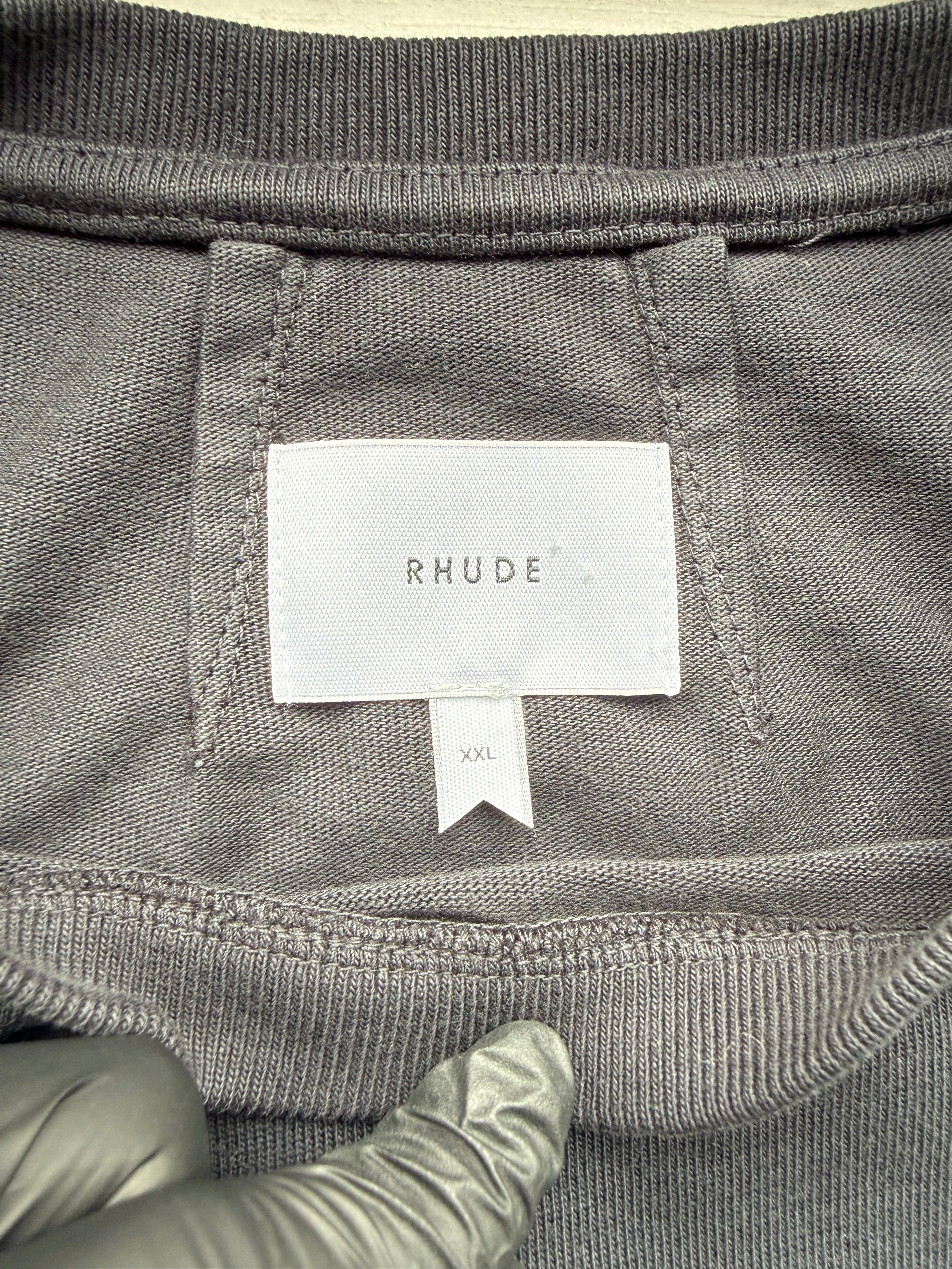 Rhude Racing Crest Tee Vintage Black/Navy’