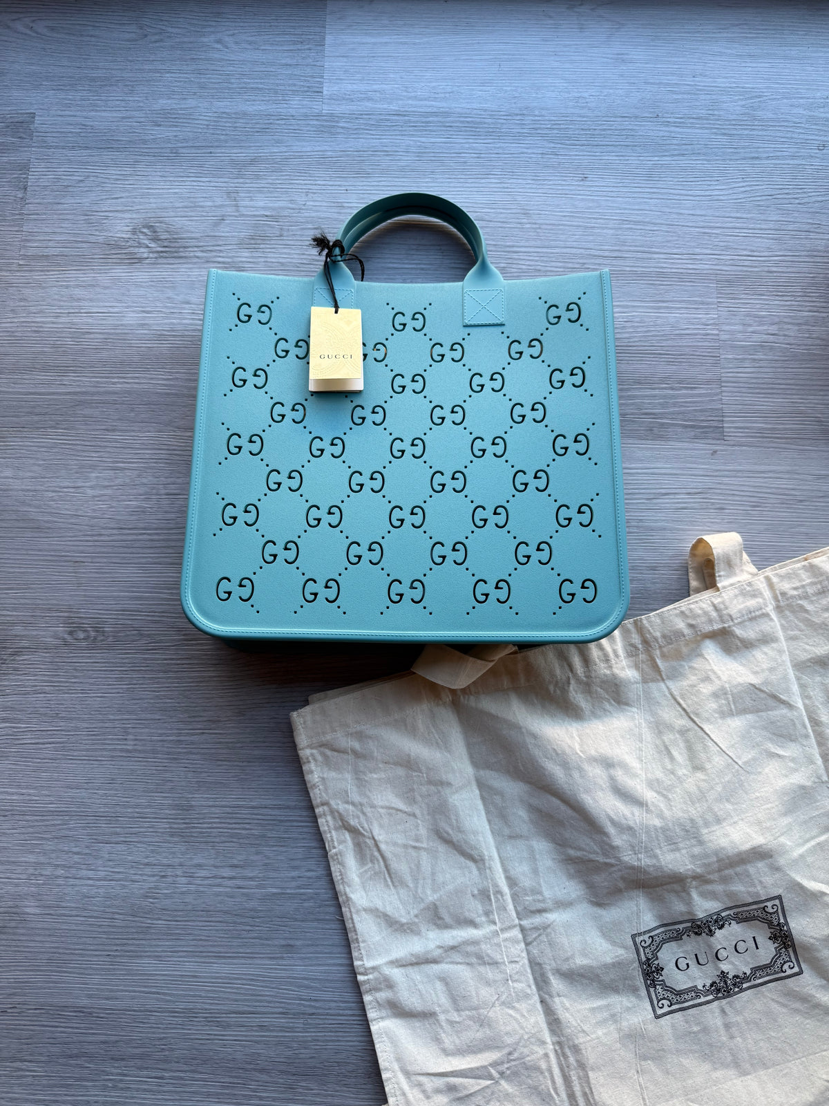 Gucci rubber gg tote