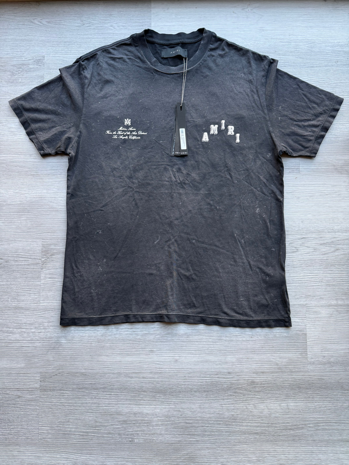 Amiri vintage collegiate tee ‘black’