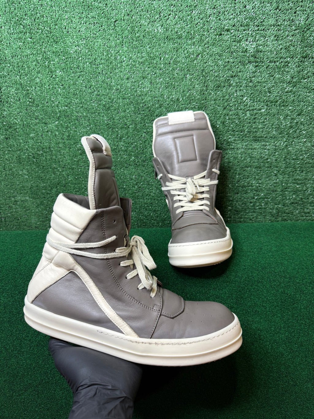 RICK OWENS GREY GEOBASKET