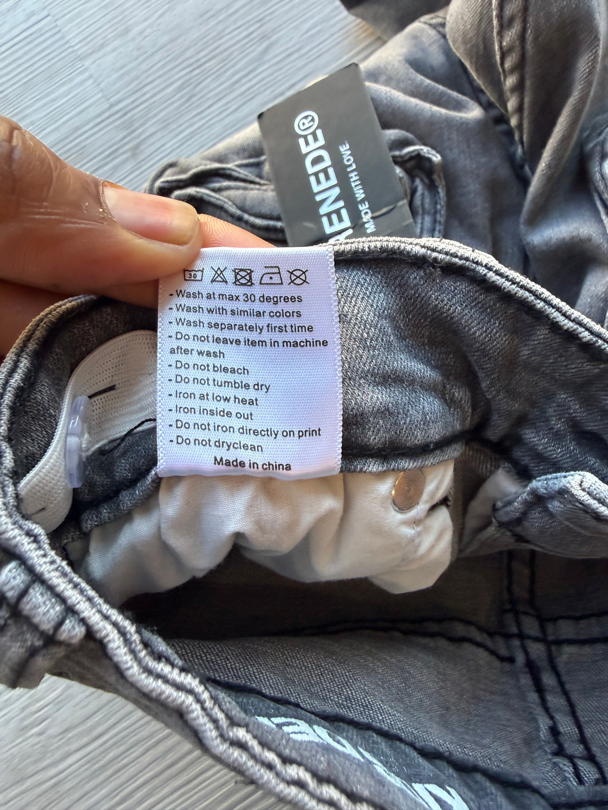 Kids smoked black serenade jeans