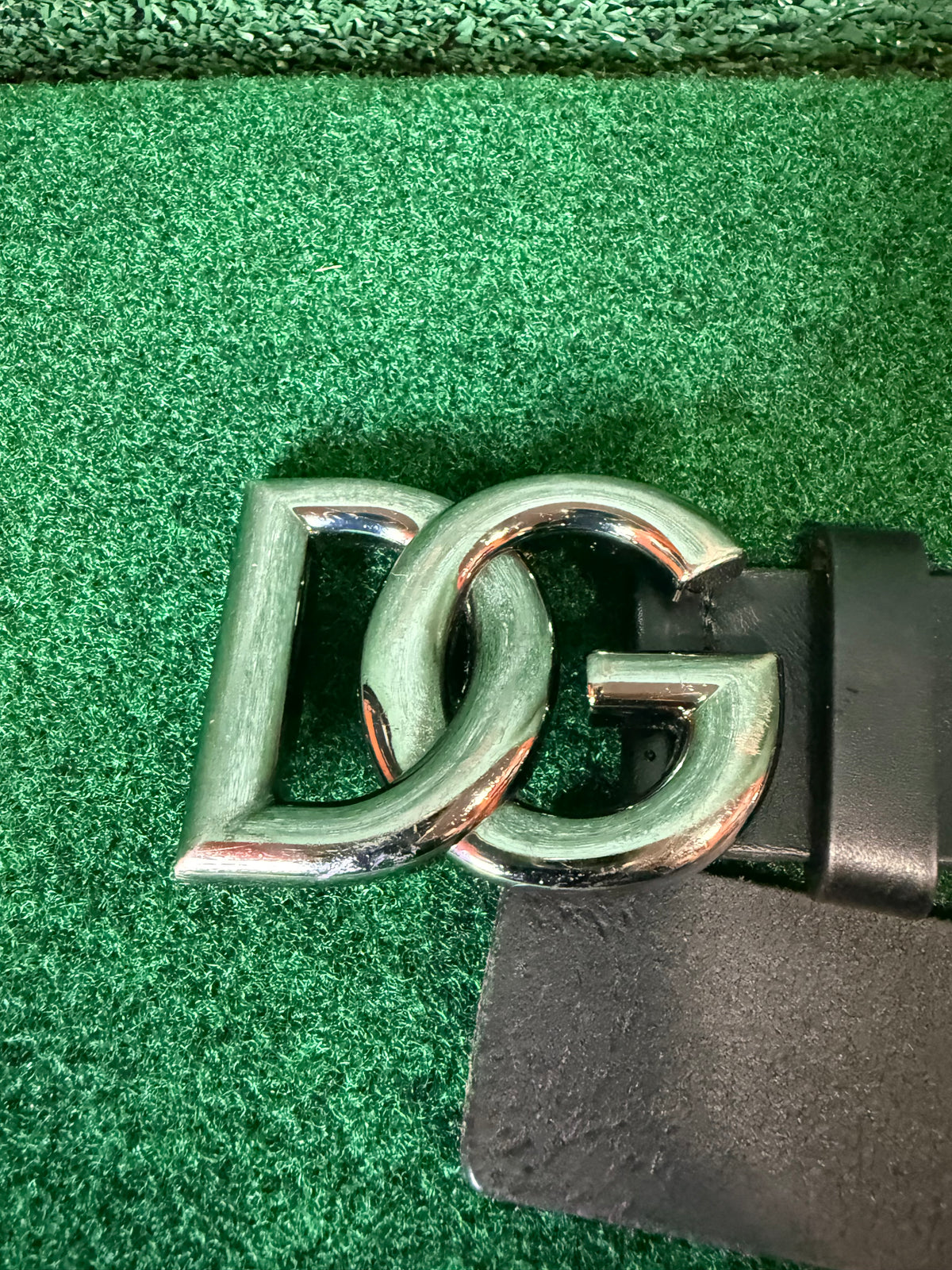Dolce & Gabbana crossover dg logo buckle belt