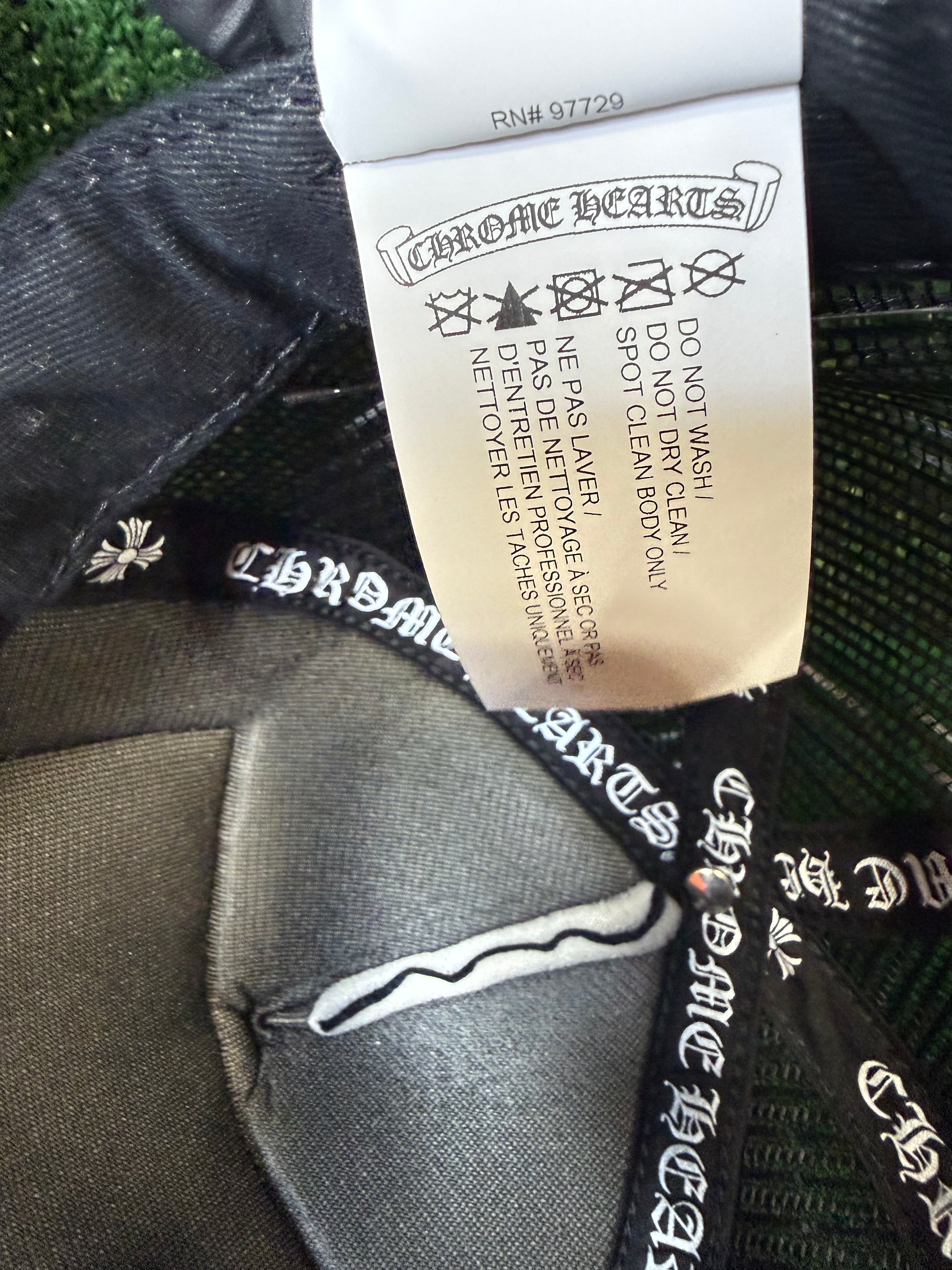 Chrome Hearts CH Las Vegas Trucker Hat Black/Black