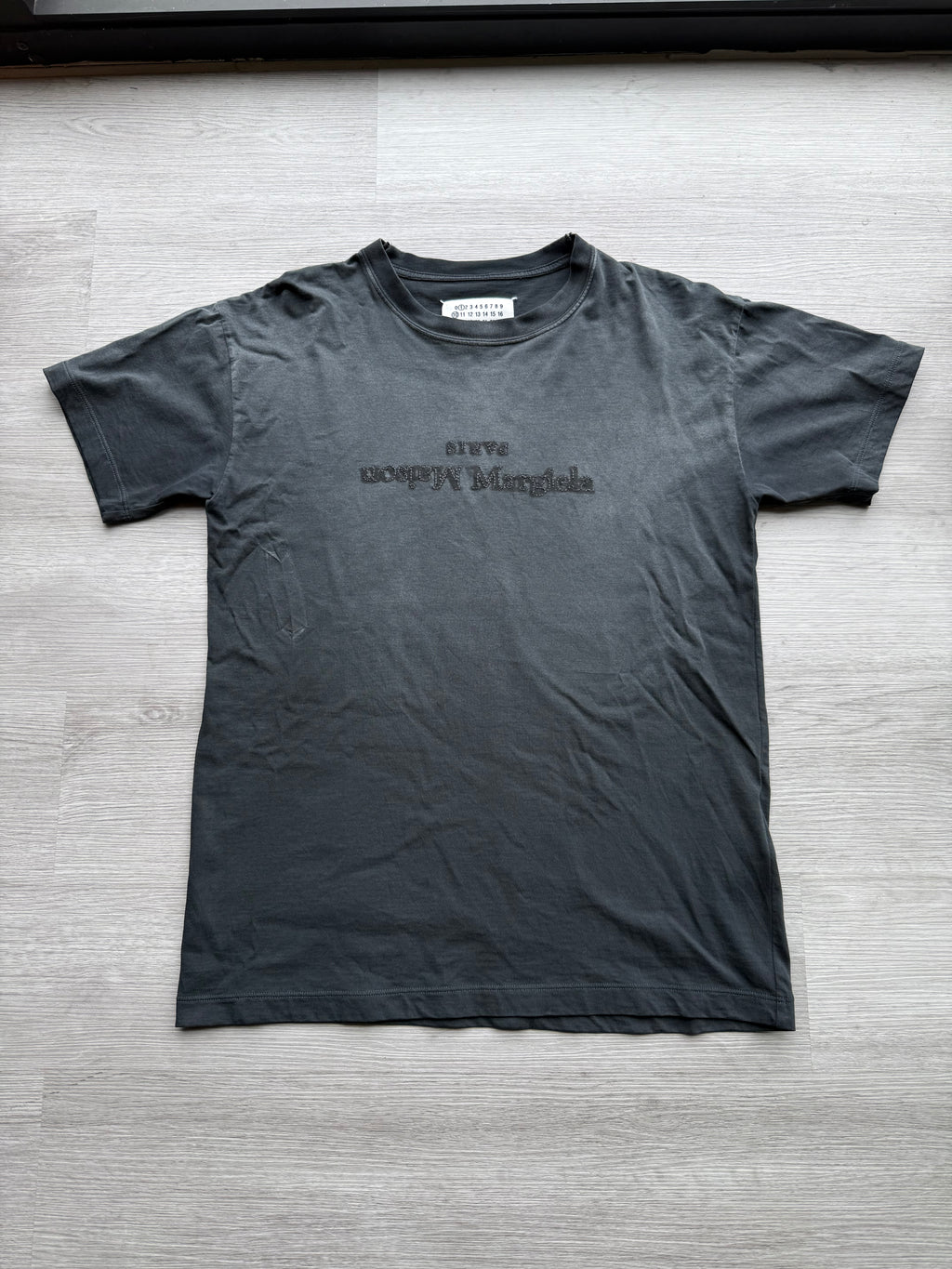 Maison Margiela Reverse Logo T-Shirt ‘Washed Black’