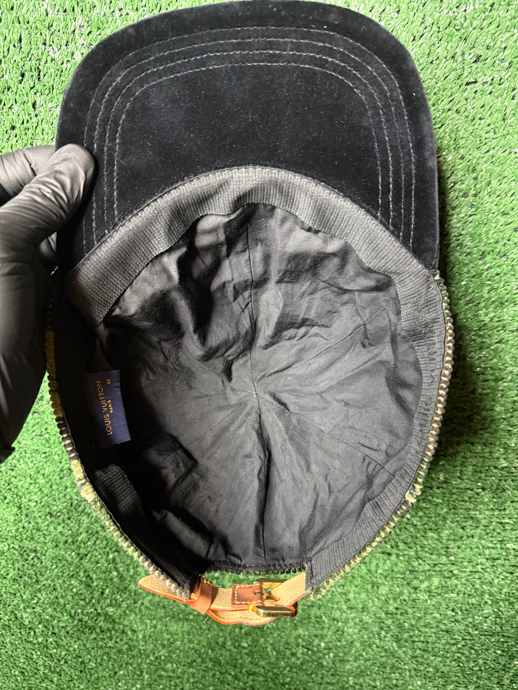 Louis Vuitton corduroy easy fit camo cap