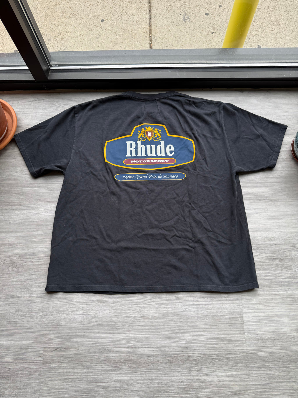 Rhude Racing Crest Tee Vintage Black/Navy’