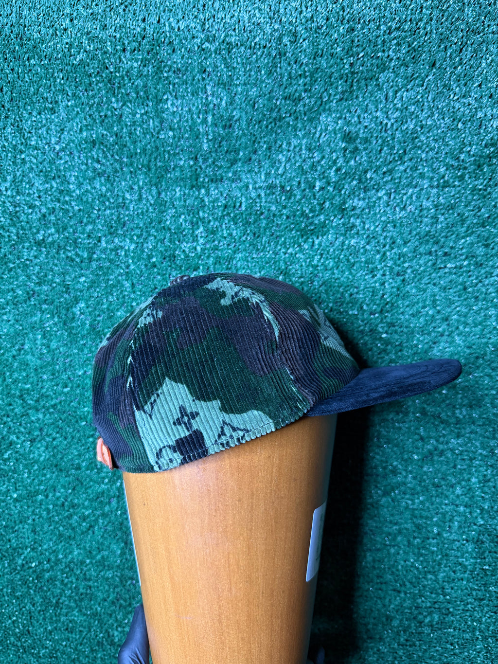 Louis Vuitton corduroy easy fit camo cap
