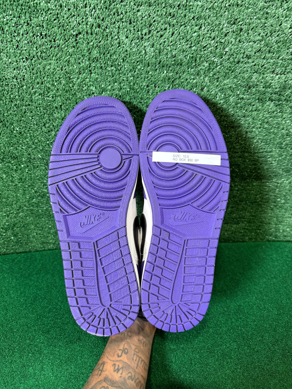 JORDAN 1 LOW ‘COURT PURPLE WHITE’