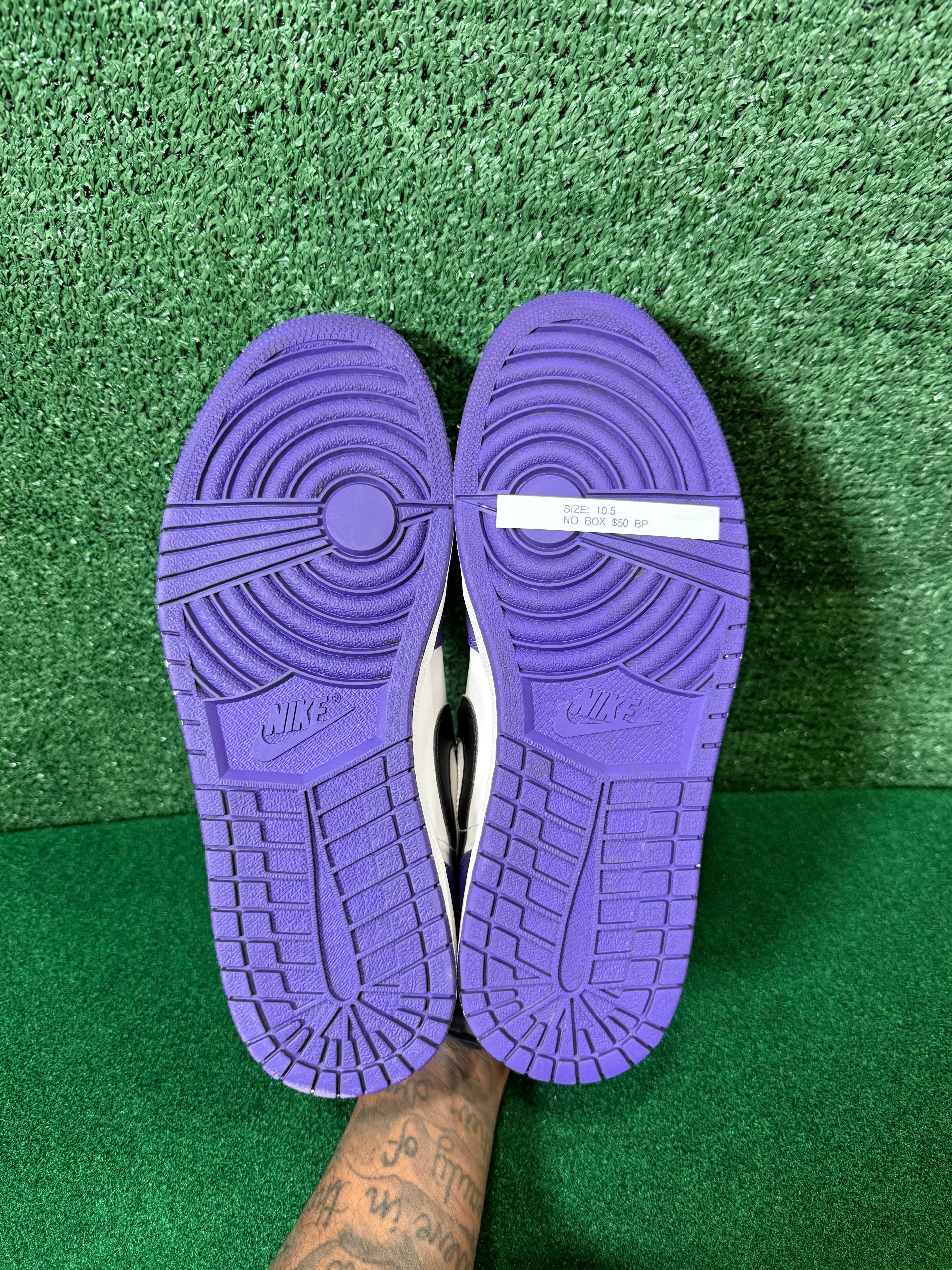 JORDAN 1 LOW ‘COURT PURPLE WHITE’
