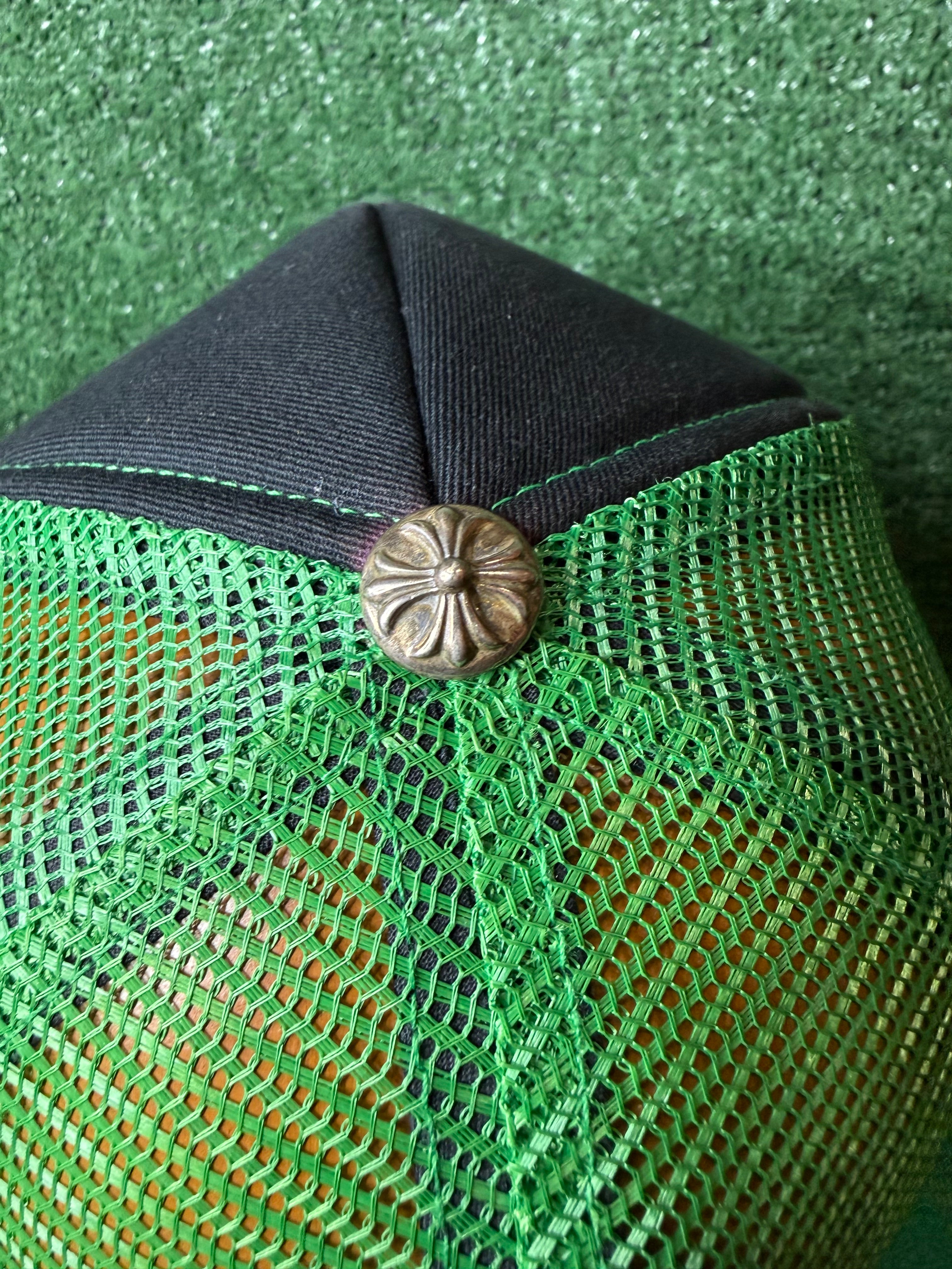 CHROME HEARTS CH HOLLYWOOD TRUCKER HAT BLACK/GREEN