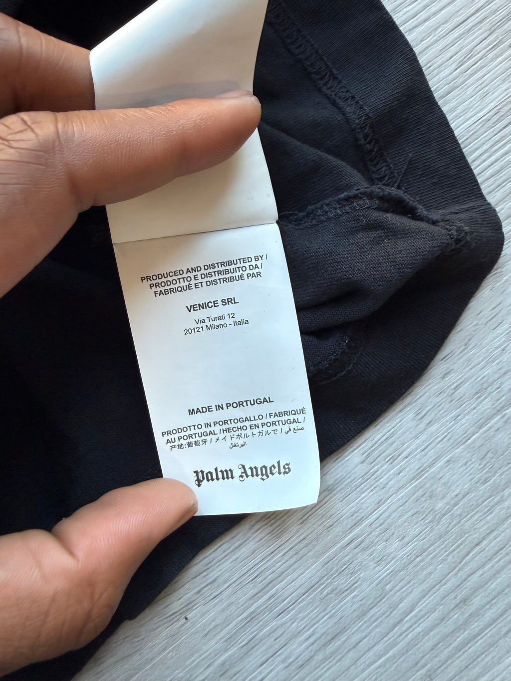 Kids Palm angels seasonal logo tee