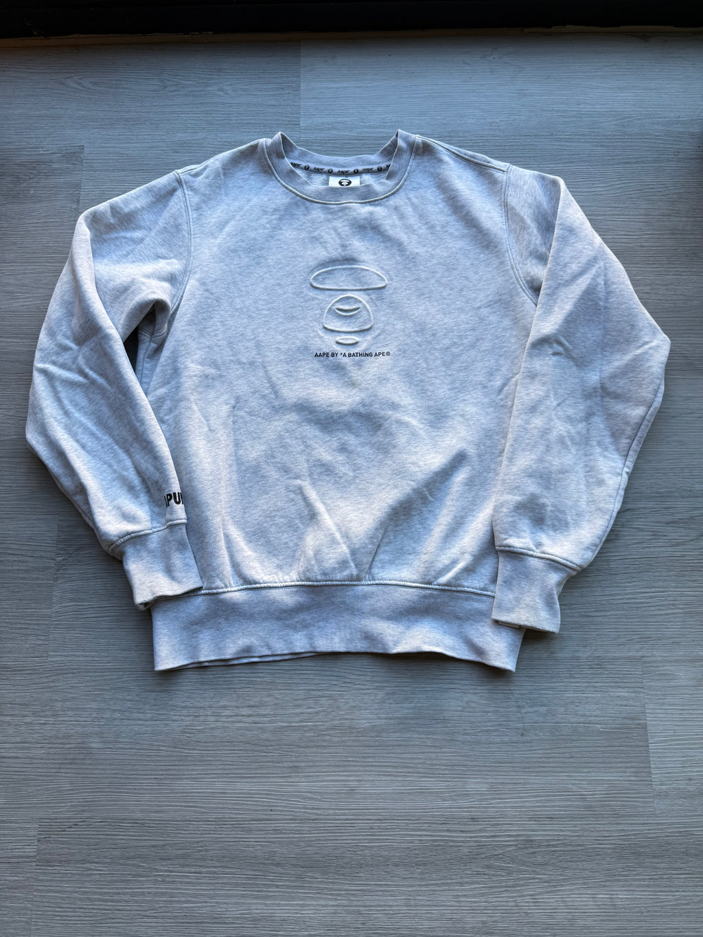 Aape a bathing ape crewneck grey sweatshirt